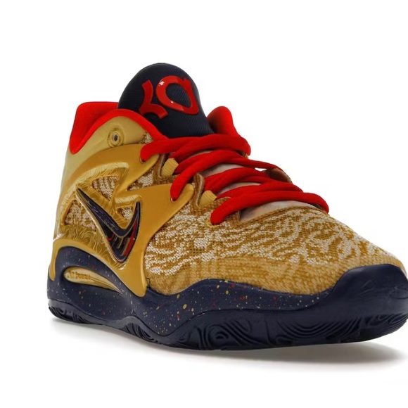 Nike KD15 Gold Red White Navy "Olympic" Basketball DC1975-700 Sz 10 - Picture 1 of 6